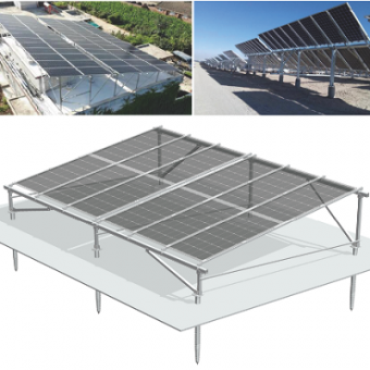 sistema de montagem solar de painel de energia dupla face