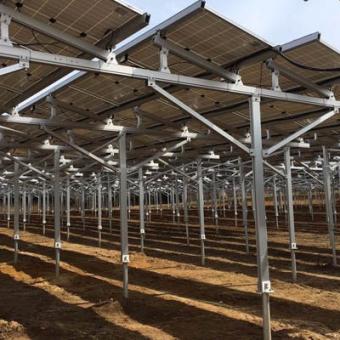 sistema de montagem solar para agricultura