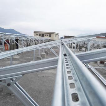 Sistema de montagem solar de aço galvanizado por imersão a quente
