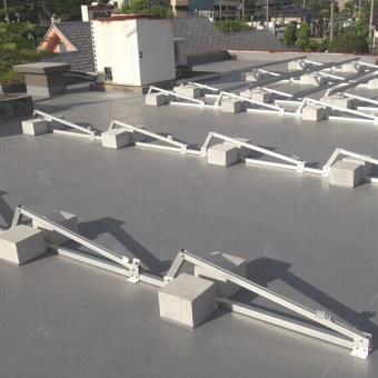 Suportes de montagem de telhado de lastro