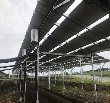 sistema de montagem para fazenda solar, japão