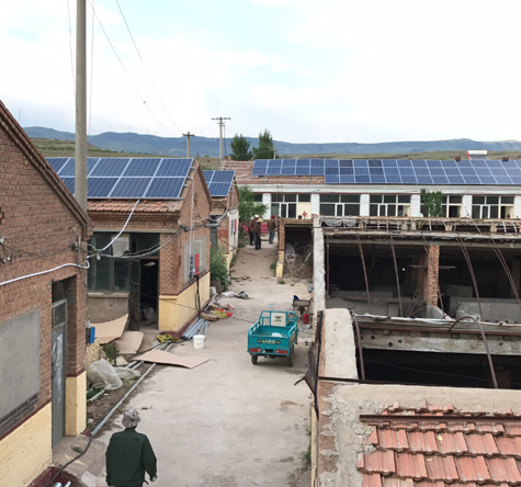 usina fotovoltaica no telhado de hebei zhangjiakou 80kw