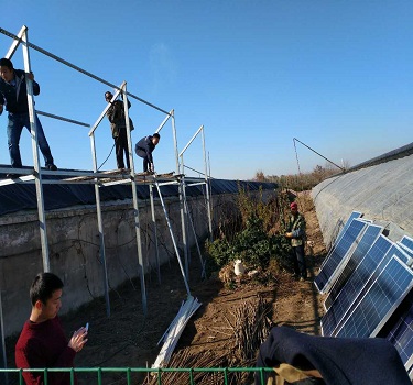 projeto de demonstração de estufa agrícola fotovoltaica de shandong