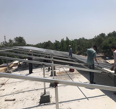 suporte fotovoltaico da central elétrica de shandong liaocheng 20kw