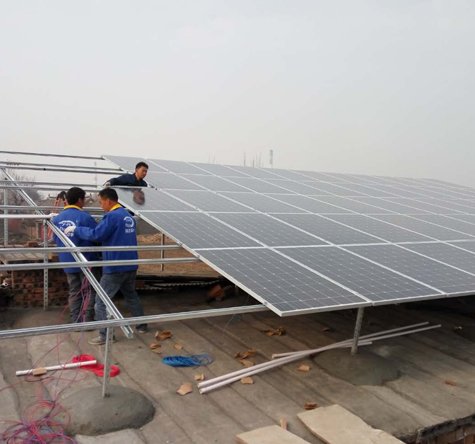 henan pingdingshan projeto fotovoltaico-aquicultura de 40kw