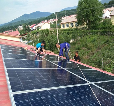 jilin baishan 15kw usina fotovoltaica no telhado