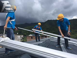 sistema de montagem solar para telhado de telha